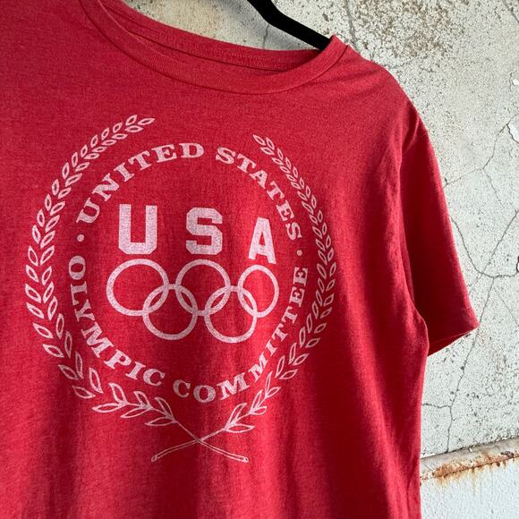 Vintage USA Olympic Team Red Graphic Tee‎ Short Sleeve Men's M - Picture 3 of 5